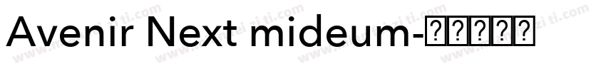 Avenir Next mideum字体转换